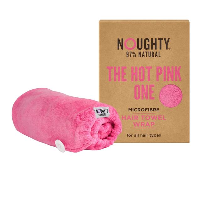 Noughty Microfibre Hair Towel - The Hot Pink One thumbnail 2
