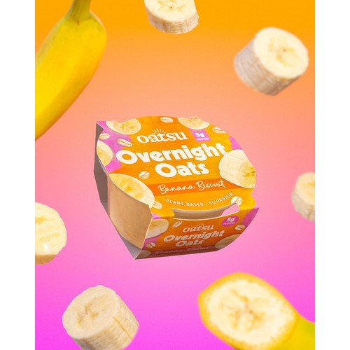 Oatsu Overnight Oats Banana Biscuit thumbnail 2
