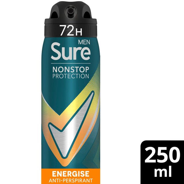 Sure Men 72hr Nonstop Protection Energise Anti-Perspirant