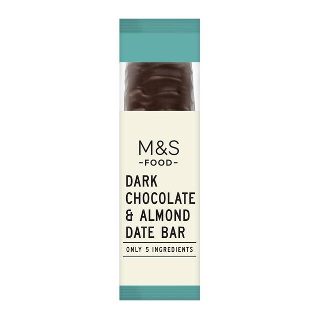M&S Dark Chocolate & Almond Date Bar Serves 1