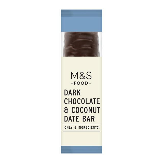 M&S Dark Chocolate & Coconut Date Bar Serves 1