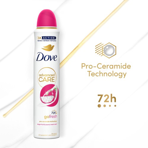 Dove Women Advanced Antiperspirant Deodorant Dragonfruit & Coconut Aerosol thumbnail 3