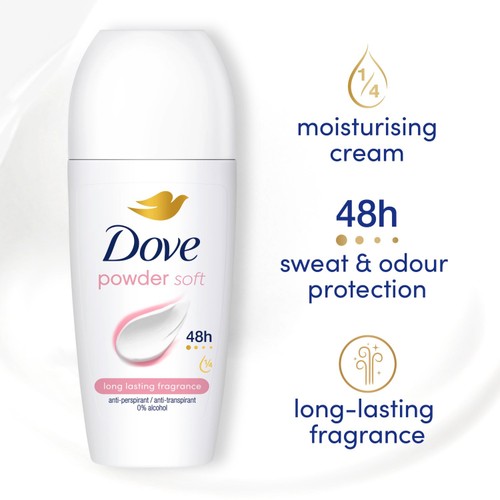 Dove Women Antiperspirant Deodorant Roll on Powder thumbnail 4