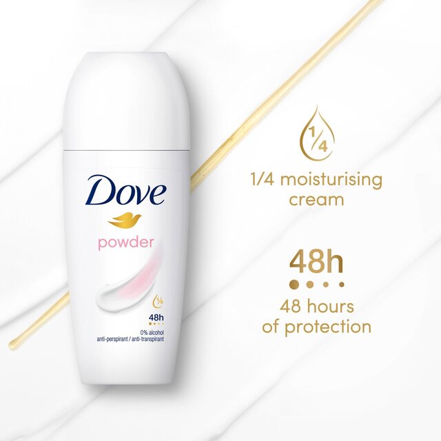 Dove Women Antiperspirant Deodorant Roll on Powder thumbnail 3