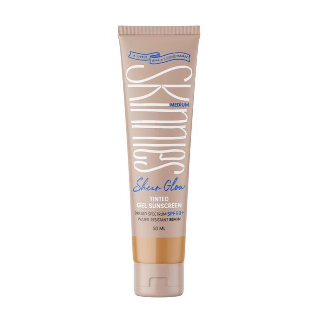 Skinnies Sheer Glow SPF50 Tinted Sunscreen - Medium