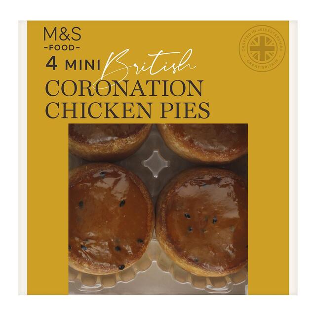 M&S 4 Mini Coronation Chicken Pies