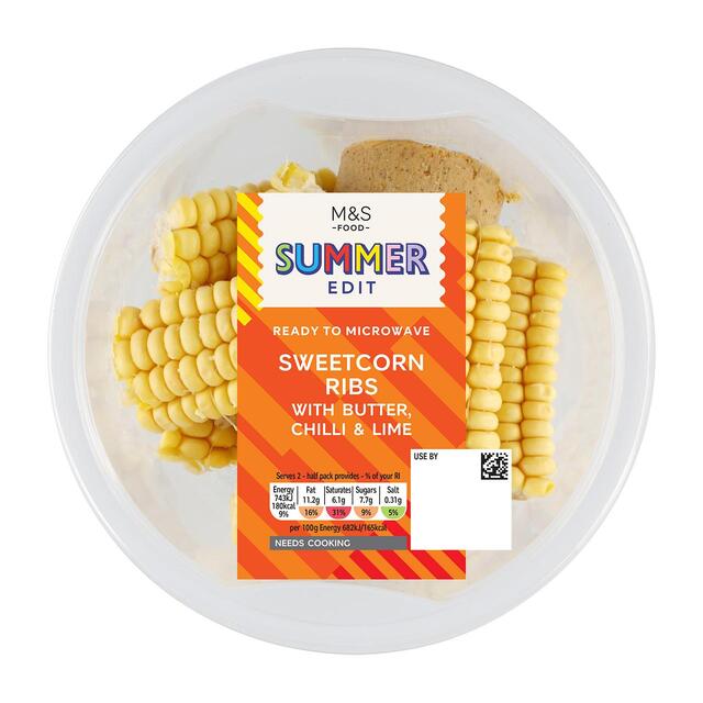 M&S Sweetcorn Ribs Serves 2 thumbnail 2
