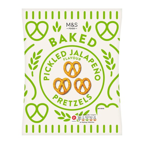 M&S Pickled Jalapeno Flavour Pretzels thumbnail 2