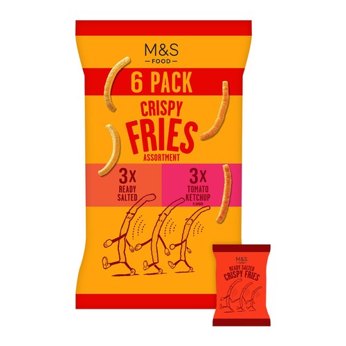 M&S Crispy Fries Crisps Assorted Multipack