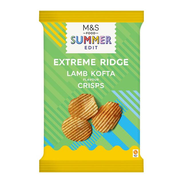 M&S Lamb Kofta Extreme Ridge Cut Crisps