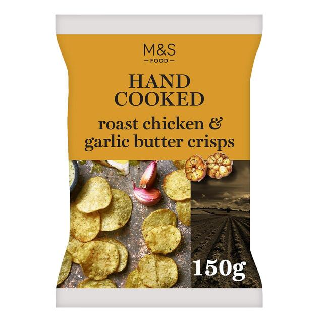 M&S Roast Chicken & Garlic Butter Crisps
