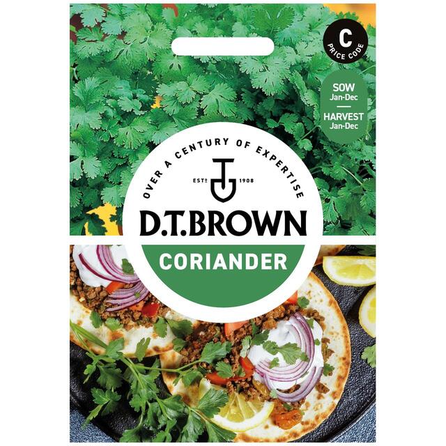Mr Fothergills Seeds - D.T. Brown Coriander Cilantro for Leaf