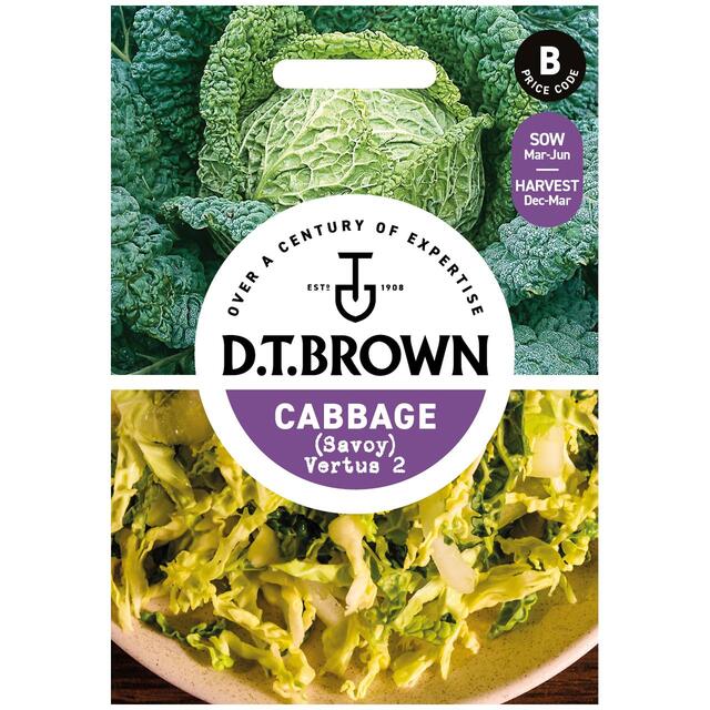Mr Fothergills Seeds - D.T. Brown Cabbage Savoy Vertus