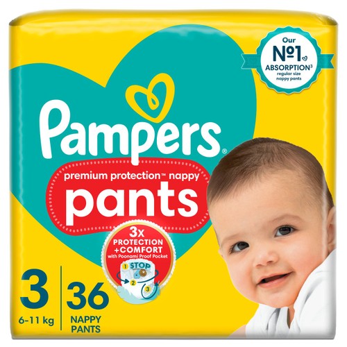 Pampers New Baby Nappy Pants Size 3 Essential thumbnail 2