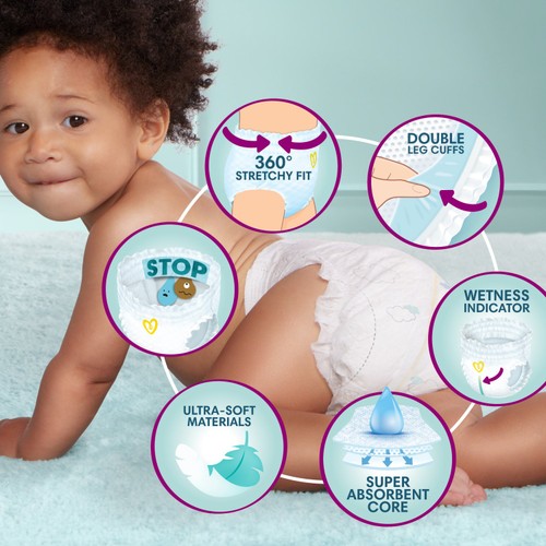 Pampers New Baby Nappy Pants Size 3 Essential thumbnail 8