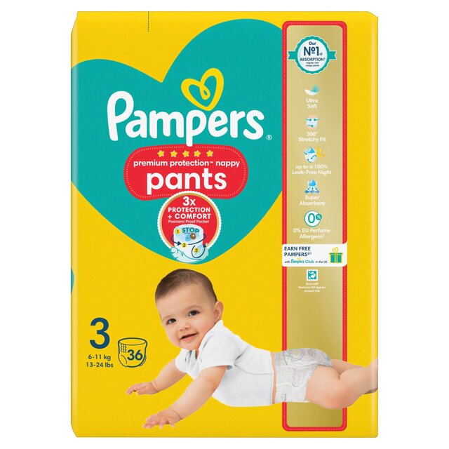 Pampers New Baby Nappy Pants Size 3 Essential thumbnail 8