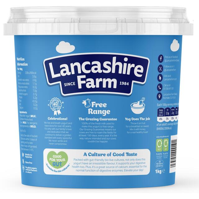 Lancashire Farm Natural Bio Yogurt thumbnail 2