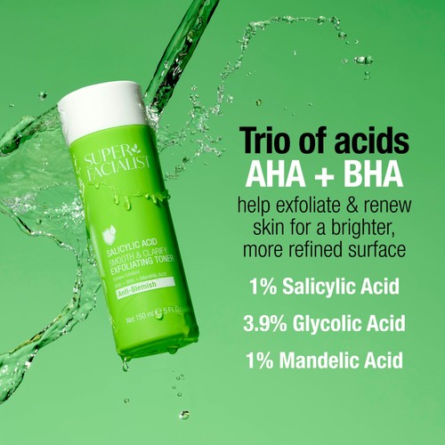 Super Facialist Salicylic Acid Smooth & Clarify Exfoliating Toner thumbnail 3