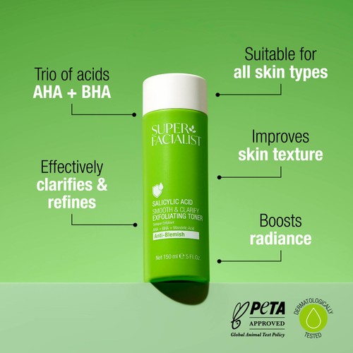 Super Facialist Salicylic Acid Smooth & Clarify Exfoliating Toner thumbnail 4