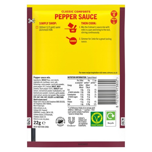 Colman's Pepper Sauce Recipe Mix thumbnail 2