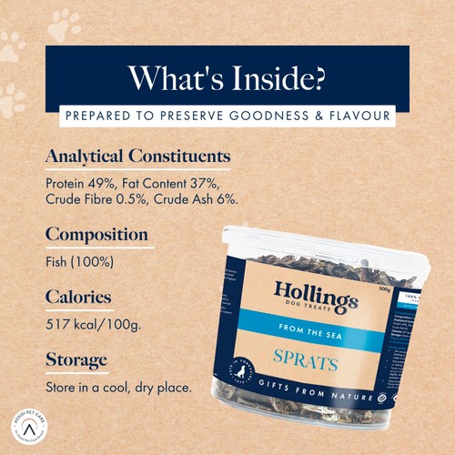 Hollings Sprats Dogs Treats Tub thumbnail 4