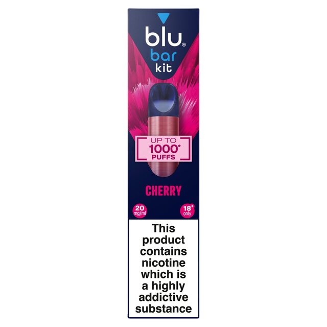 Blu Bar Kit Cherry Rechargeable Vape