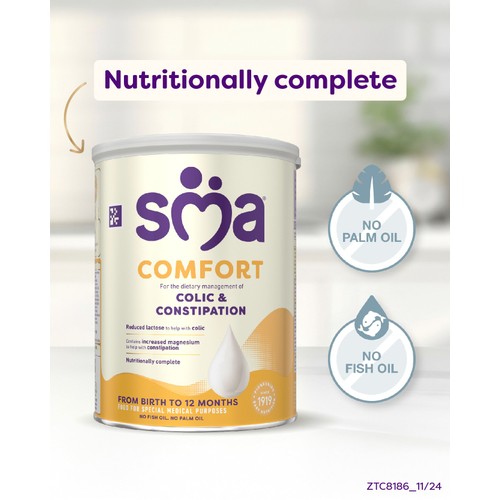 SMA Comfort Easy to Digest Baby Milk Powder Formula From Birth 800g thumbnail 5