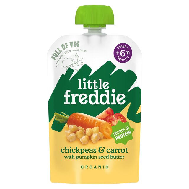Little Freddie Organic Carrot Chickpea Pumpkin Seed Butter Pouch