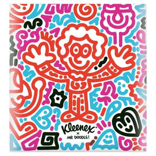 Kleenex Tissues Mr Doodle Design Cube Limited Edition thumbnail 2