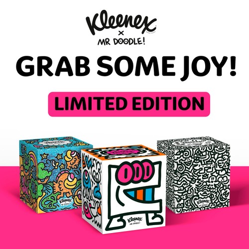 Kleenex Tissues Mr Doodle Design Cube Limited Edition thumbnail 5