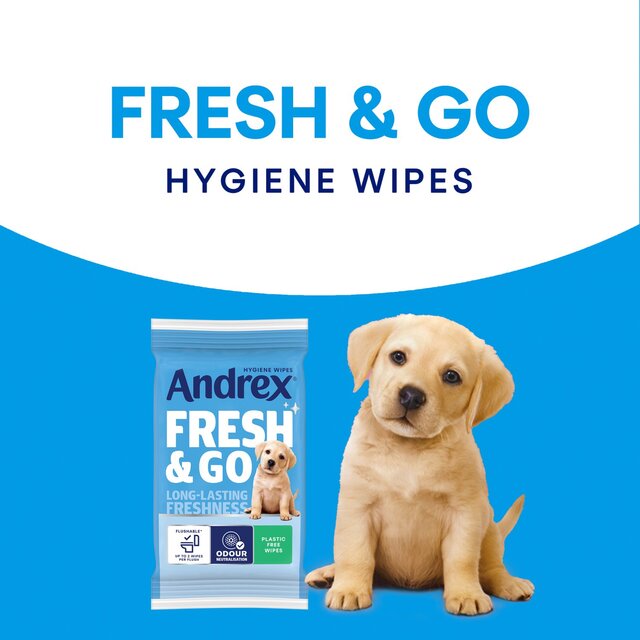 Andrex Fresh and Go Flushable Hygiene Wipes Travel Pack thumbnail 2