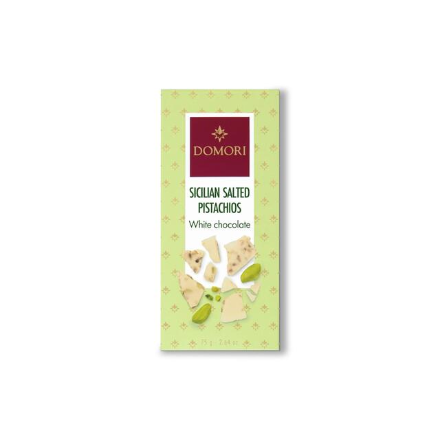 Domori Sicilian Salted Pistachios White Chocolate