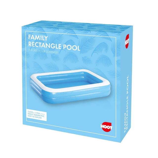Hoot Family Rectangle Pool 2.62m x 1.75m