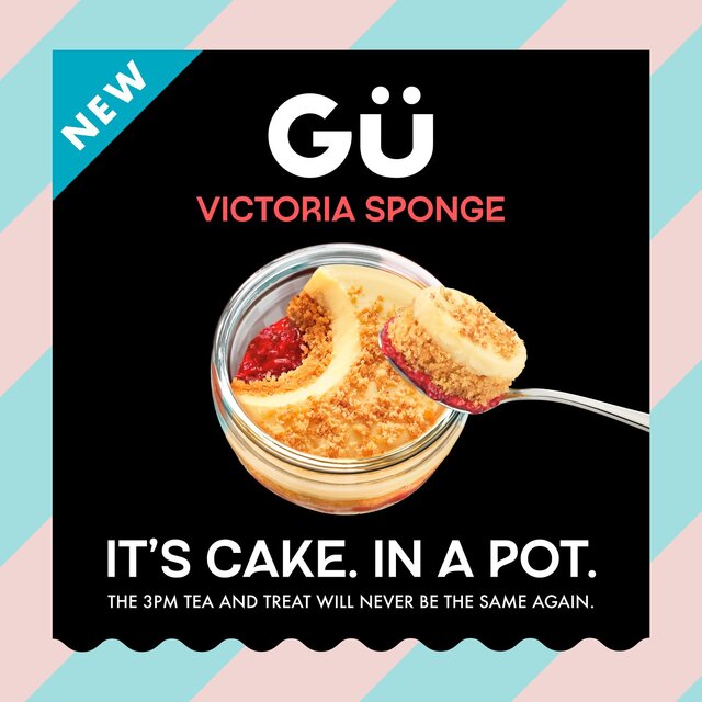Gu Victoria Sponge Cake Pots 2x74g thumbnail 4