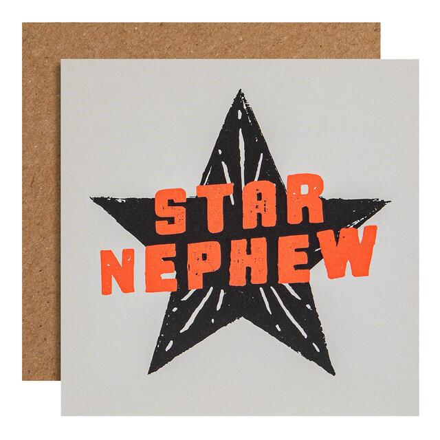 M&S Nephew Star Birthday Card