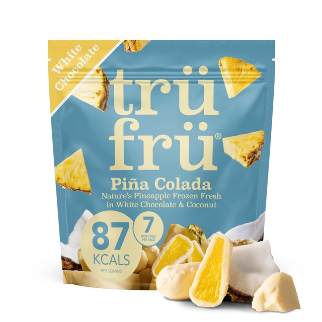 trufru Pina Colada Pineapple in White Chocolate & Coconut