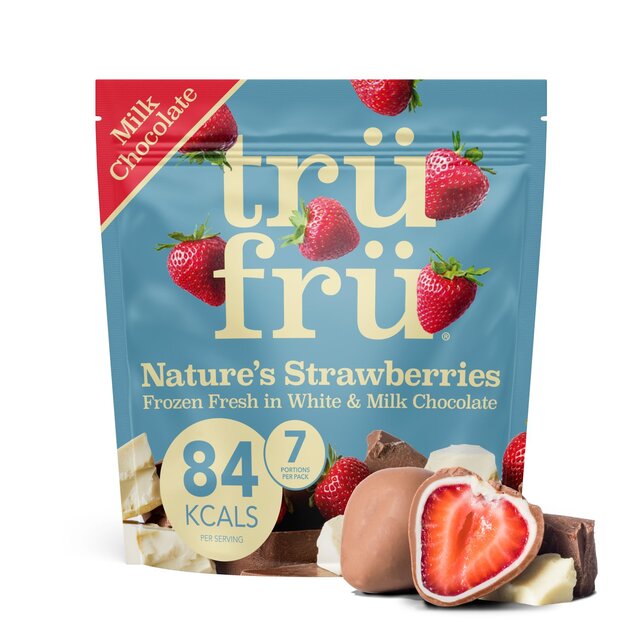 trufru Strawberries in White & Milk Chocolate