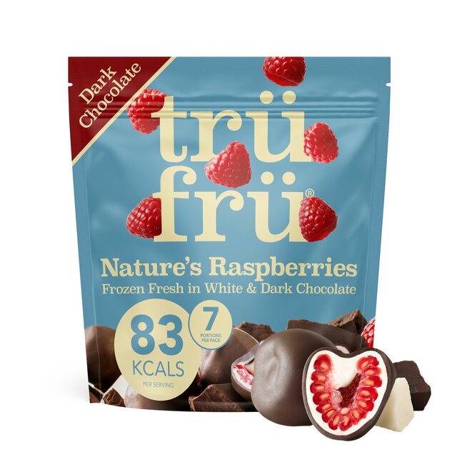 trufru Raspberries in White & Dark Chocolate