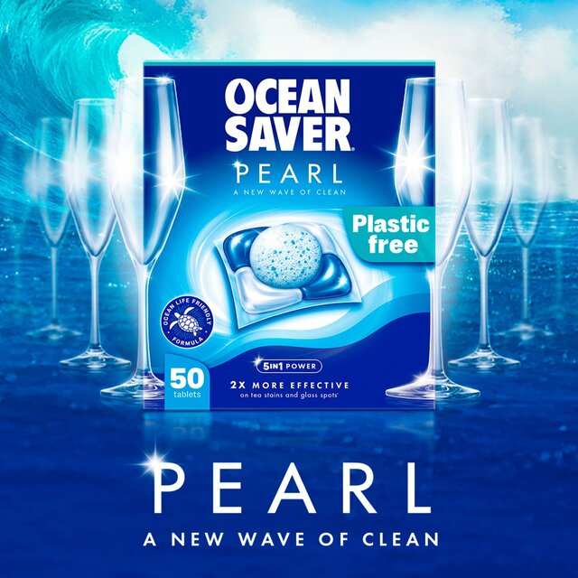 OceanSaver Pearl All in One 50 Plastic Free Dishwasher Tablets thumbnail 5