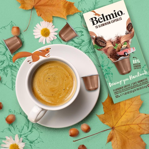 Belmio Driving you Hazelnuts Nespresso compatible Aluminium CoffeePods thumbnail 5