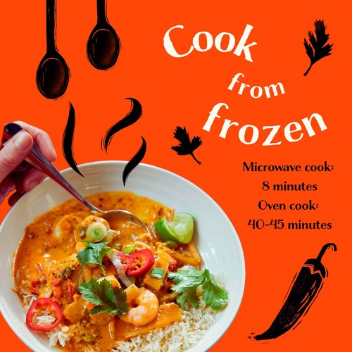 ByRuby Thai Red King Prawn Curry Serves 2 thumbnail 3