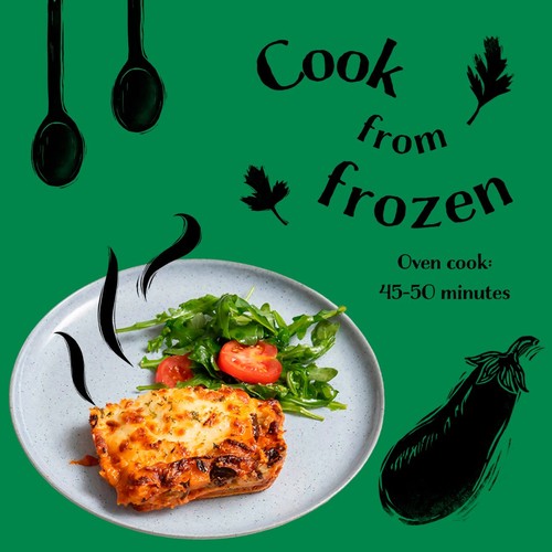 ByRuby Vegetable & Spinach Lasagne Serves 2 thumbnail 3