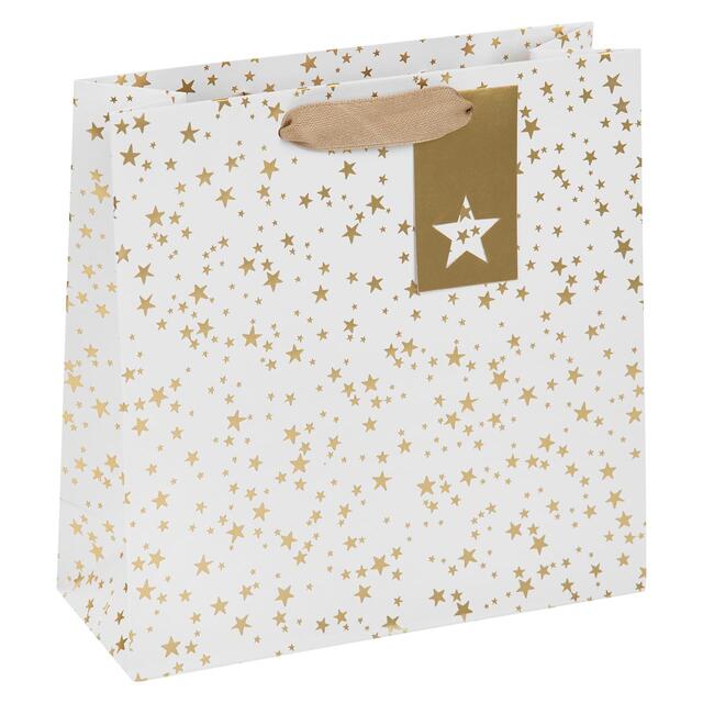 M&S Gold Star Medium Gift Bag