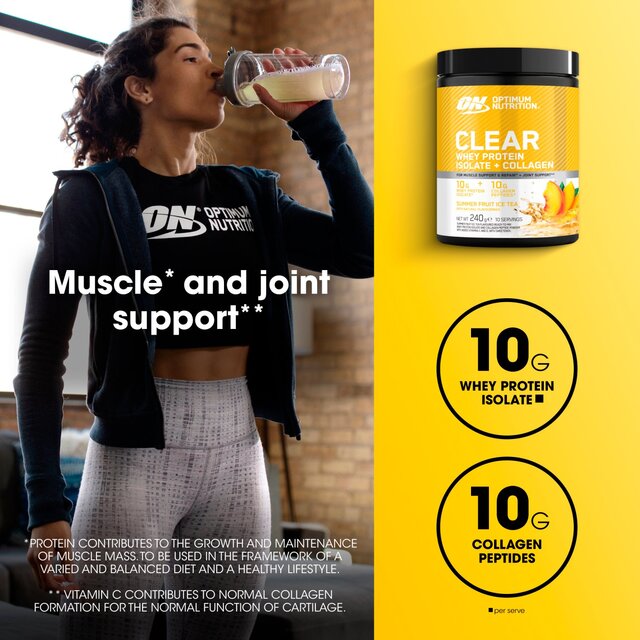 Optimum Nutrition Summer Fruit Ice Tea Clear & Collagen Powder thumbnail 5
