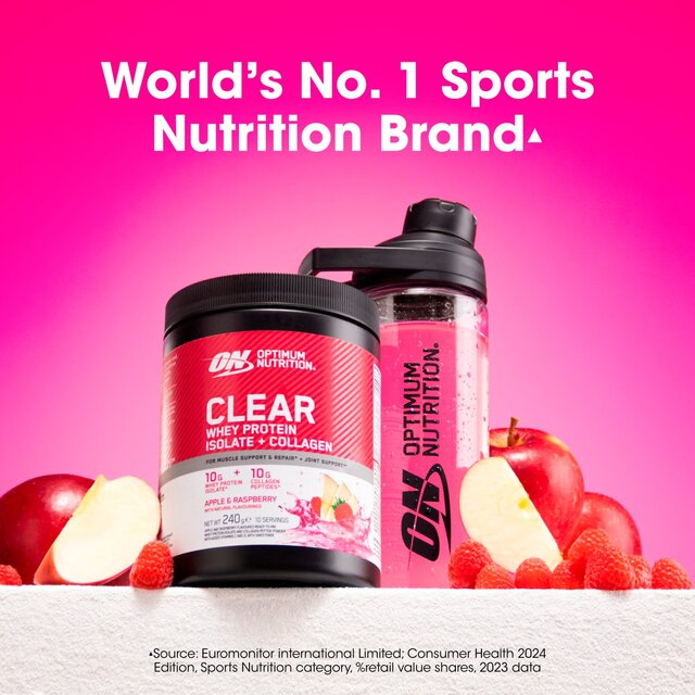 Optimum Nutrition Apple & Raspberry Clear & Collagen Powder thumbnail 5