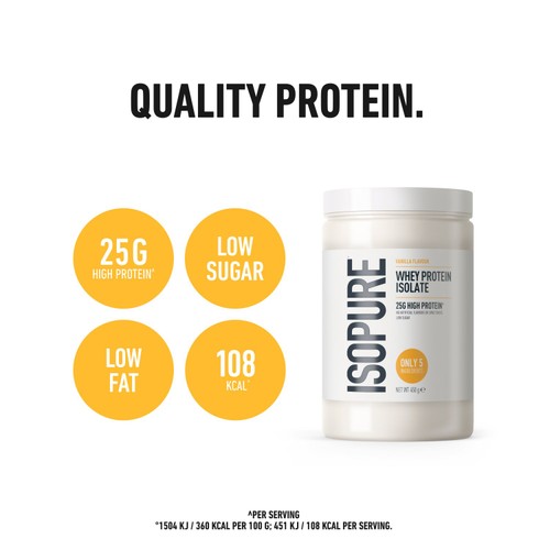 Isopure Vanilla Whey Protein Isolate Powder thumbnail 6