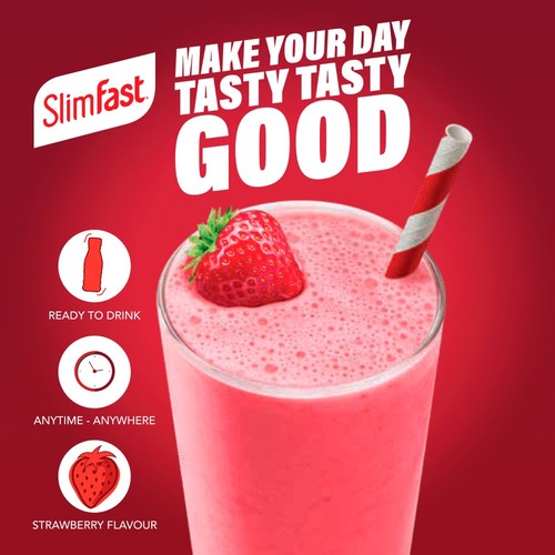 Slimfast Strawberry Protein Shake Multipack thumbnail 3