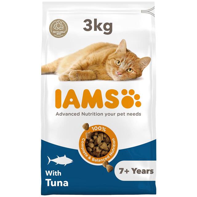IAMS Senior Dry Cat Food Tuna