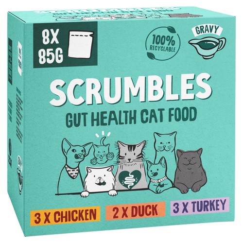 Scrumbles Grain Free Wet Cat Gravy Pouch Selection