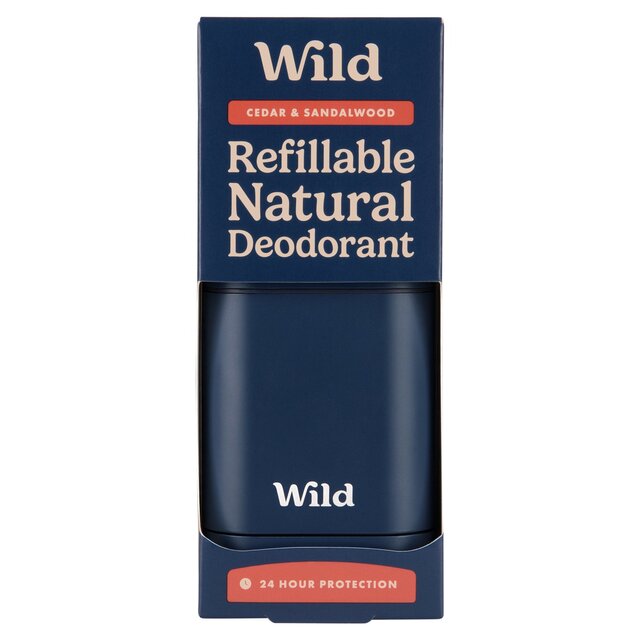 Wild Navy Blue Case and Cedar & Sandalwood Deodorant
